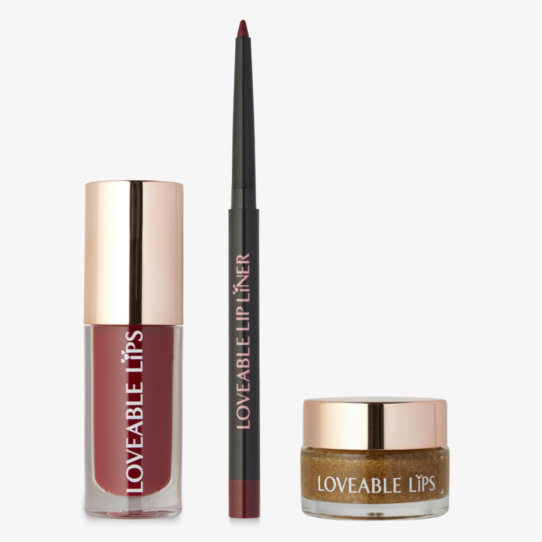 The Perfect Lip Trio - Gloss, Liner & Silken Scrub
