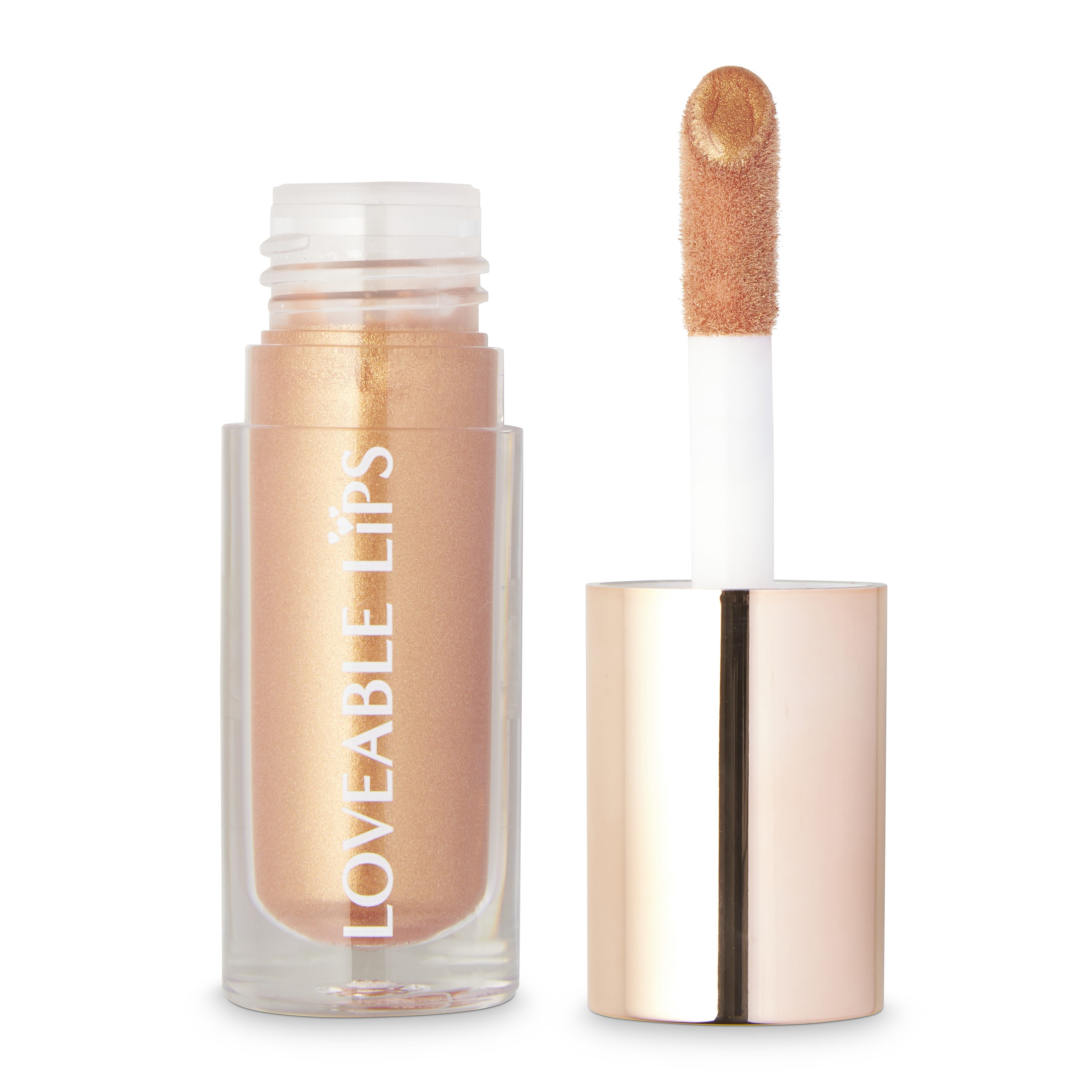 Radiant Rose Gold Lip Gloss - Loveable Lips