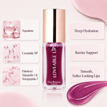Lip Oil Set - Sheer Berry + Clear