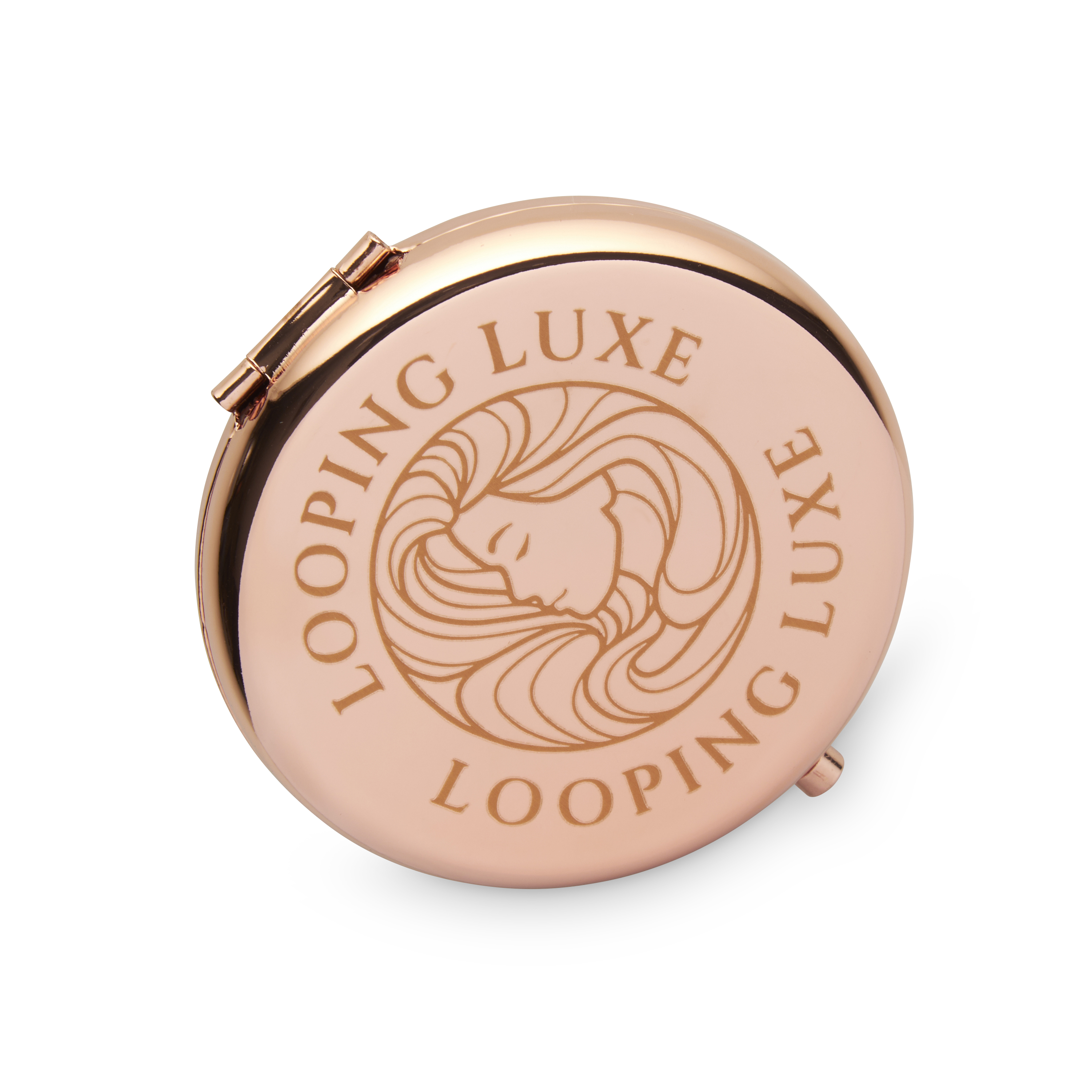Rose Gold Pocket Mirror - Loveable Lips