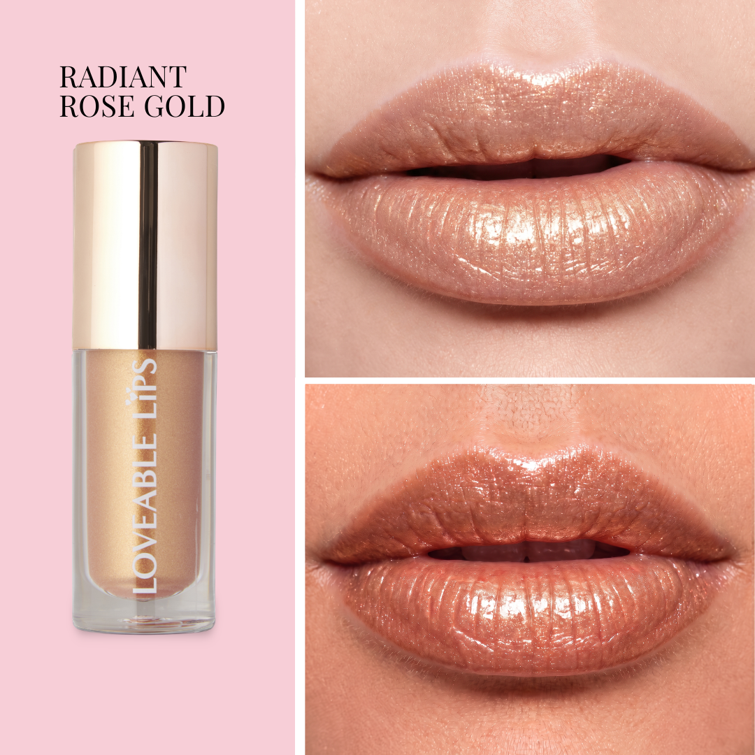 Radiant Rose Gold Lip Gloss