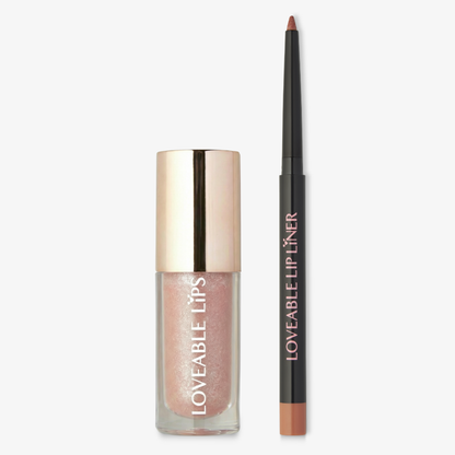 Lip Duo - Champagne Swirl &amp; Bare Brillance - Loveable Lips