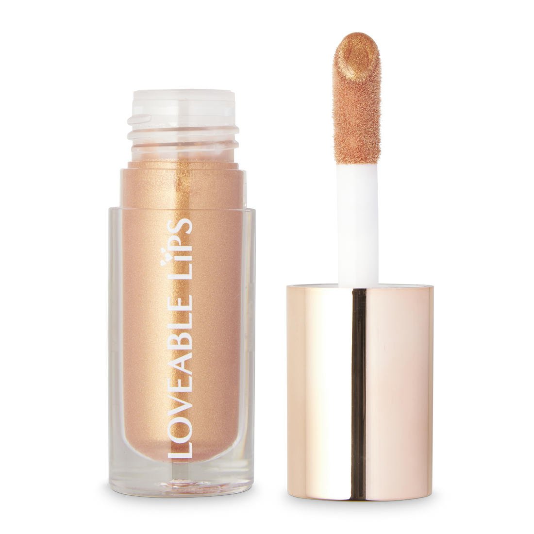 Radiant Rose Gold Lip Gloss - Loveable Lips